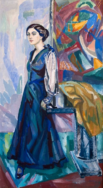 Portret van mevrouw Carin Östberg door Axel Törneman