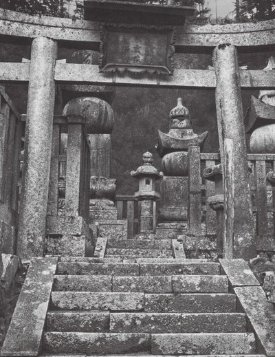 Japan: Koyasan (zwart-wit foto) door Axel von Graefe