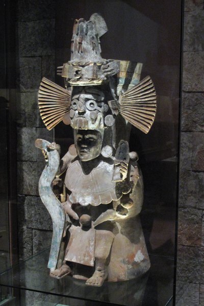 Wierookbrander in de vorm van de god Tlaloc, Tlahuac, Late Postklassieke periode, ca. 1500 door Aztec
