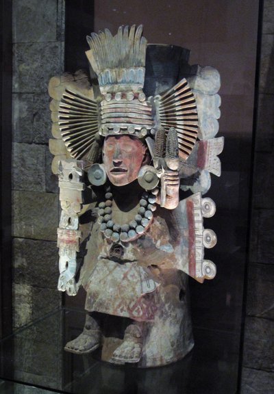 Wierookbrander in de vorm van de maïsgodin Xilonen, Tlahuac, Late Postklassieke periode door Aztec