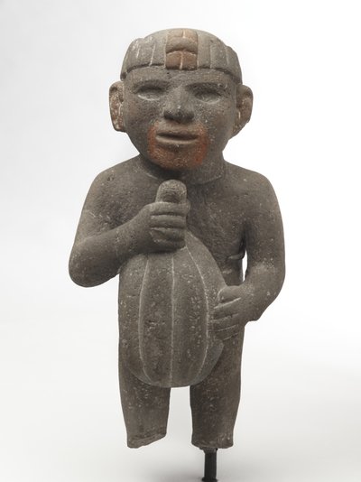 Man die een cacaovrucht draagt, 1440-1521 door Aztec