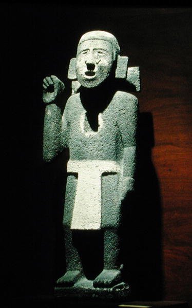 Vaandeldrager, Late Postklassieke Periode (1300-1521) door Aztec Aztec