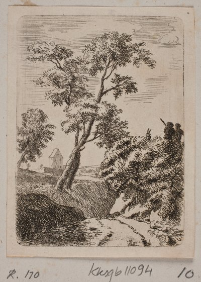 Een landschap door B. Flügge