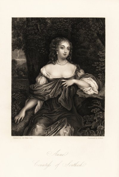 Portret van Anne Carnegie, gravin van Southesk door B. Holl
