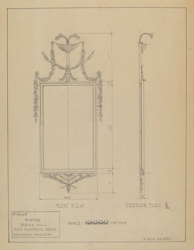 Spiegel door B. Holst Grubbe