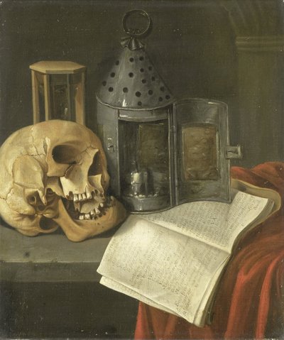Vanitas stilleven door B. Schaak