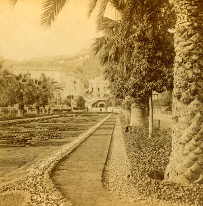 Monte Carlo, gezien vanaf het Casino, 1897 door B. W. Kilburn