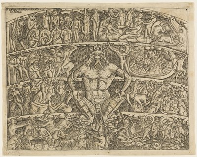 De Hel Volgens Dante, uit de Campo Santo Fresco