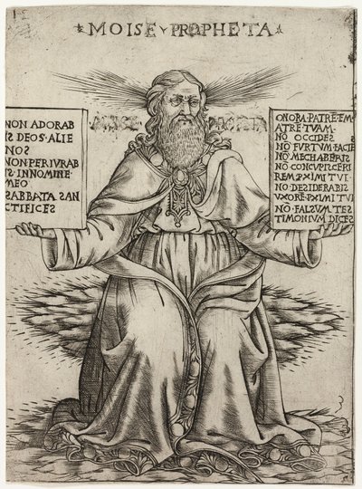 De profeet Mozes door Baccio Baldini