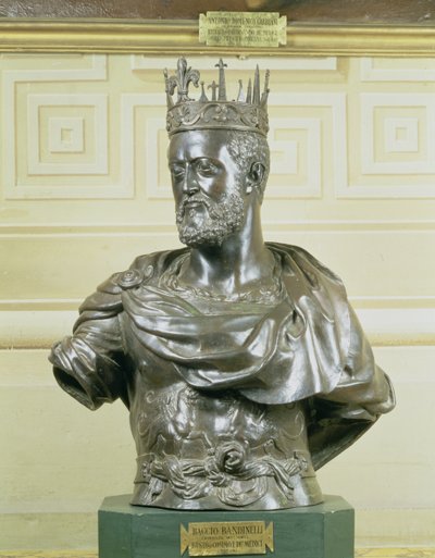 Portretbuste van Cosimo I de Medici, ca. 1557 (brons) door Baccio Bandinelli