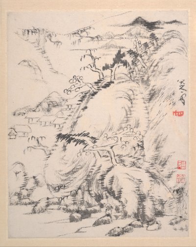 Landschapsalbum door Bada Shanren