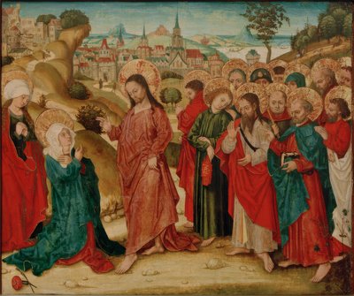 Afscheid van Christus van zijn moeder door Badener Nelkenmeister