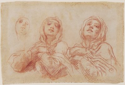 Studies voor het Hoofd van de Maagd door Baldassare Franceschini
