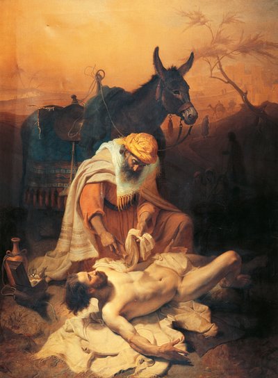 De gelijkenis van de Samaritaan door Baldassare Verazzi
