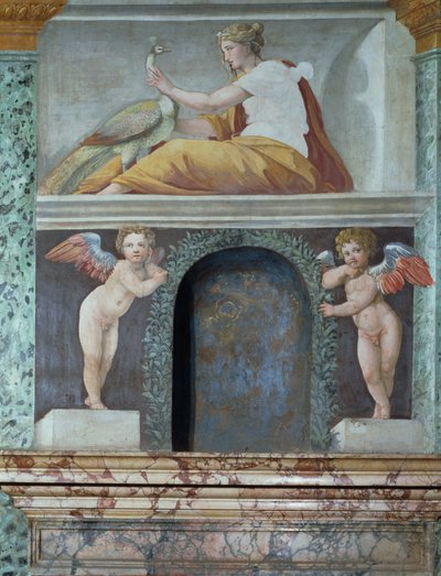 De Sala delle Prospettive detail van trompe-l