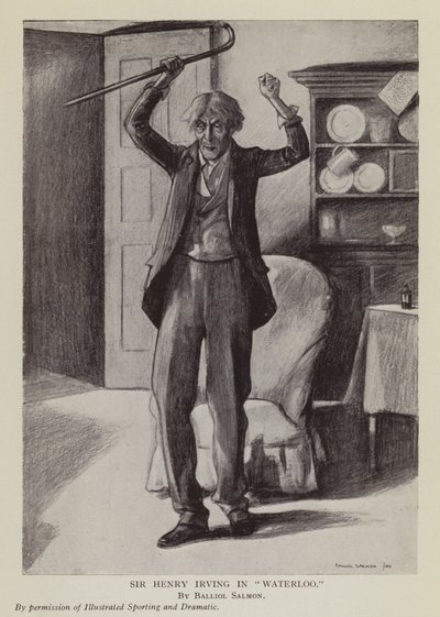 Engelse acteur Henry Irving in Arthur Conan Doyle