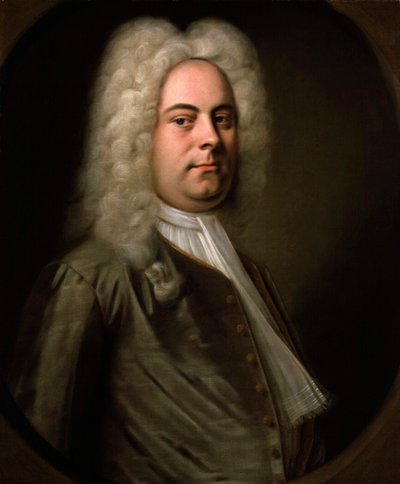 George Frideric Handel, Duitse componist, 1726-1728 door Balthasar Denner