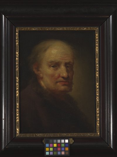 Hoofd van een oude man door Balthasar Denner