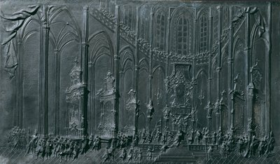 De kroning van Maria Theresia in de kathedraal van Praag tot 