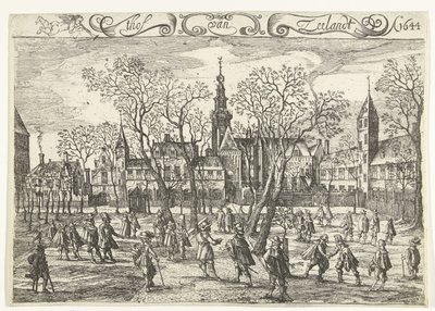 Het Hof van Zeeland te Middelburg, 1644 door Balthasar Florisz. van Berckenrode