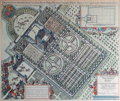 Hof te Honsholerdijk (17e eeuw) door Balthasar Florisz. van Berckenrode
