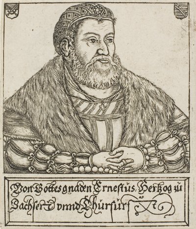 Ernest, van Saksische hertogen en keurvorsten door Balthasar Jenichen