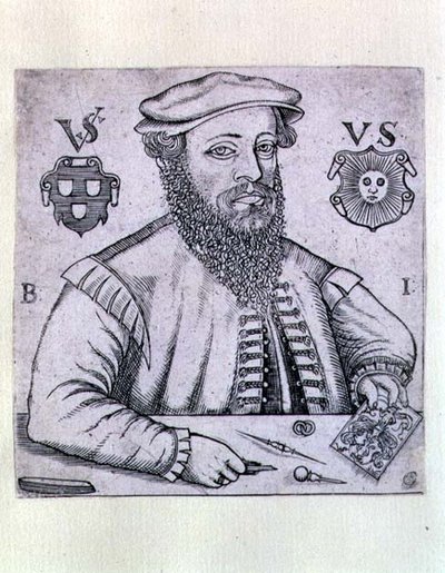 Portret van Virgilius Solis (1514-62) Duitse prentmaker door Balthasar Jenichen