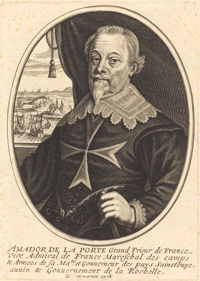 Amador de la Porte door Balthasar Moncornet