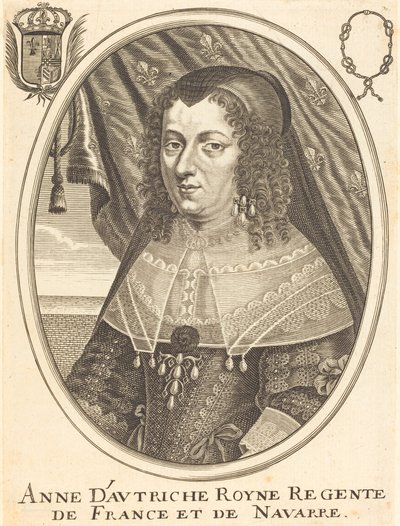Anna van Oostenrijk door Balthasar Moncornet