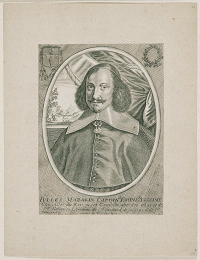 Kardinaal Jules Mazarin door Balthasar Moncornet