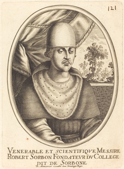 Robert de Sorbon door Balthasar Moncornet