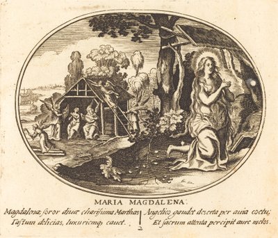 De boetedoening van Maria Magdalena door Balthasar Moncornet
