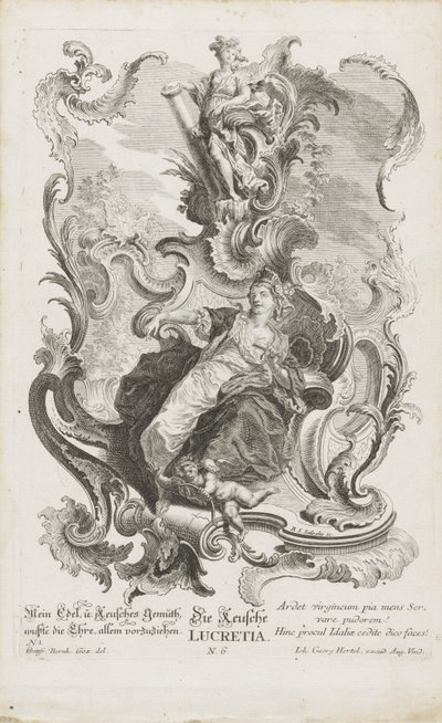 De kuise Lucretia door Balthasar Sigmund Setletzky