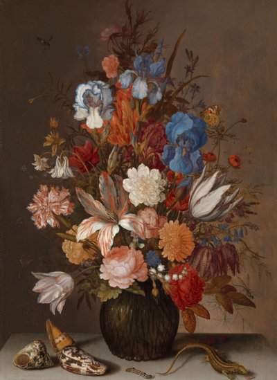 Stilleven met bloemen door Balthasar van der Ast