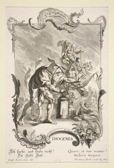 Diogenes door Balthazar Sigismond Setlezky