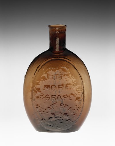 Gegraveerde Fles, ca. 1847 door Baltimore Glass Works