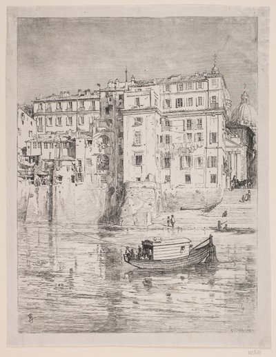 Veerboot over de Tiber door Balzer Dahl