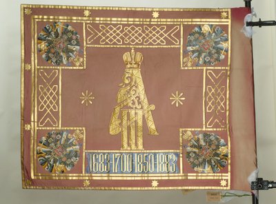 Banier van het Leib-Guard Preobrazhensky Regiment, 1883 door Banners and Standards Flags