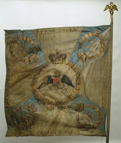 Banier van het Semenovsky Life-Guards Regiment, na 1825 door Banners and Standards Flags