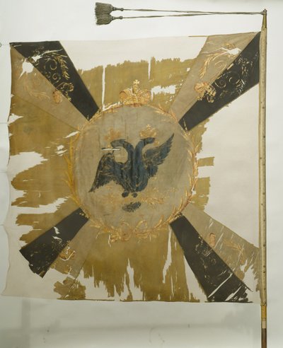 Vlag van het Levensgarderegiment Litovski Litouws, 1811 door Banners and Standards Flags