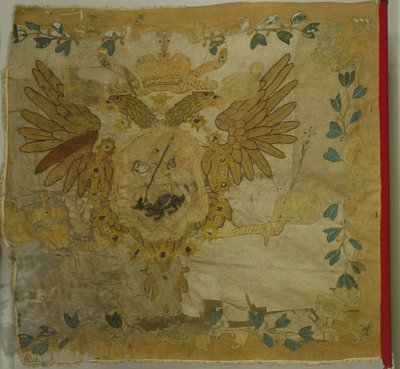 Sint-Joris Vlag van het Infanterieregiment ten tijde van Anna Ioannovna, 1730s door Banners and Standards Flags