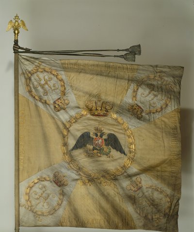 Sint-Joris vlag van het infanterieregiment ten tijde van Nicolaas I, 1830-1840s door Banners and Standards Flags