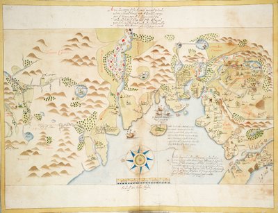 Donegal en Sligo Baai, Ierland, c.1600 door Baptista Boazio