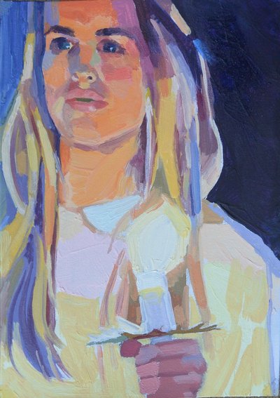 Kaarslicht 5, 2015 door Barbara Hoogeweegen