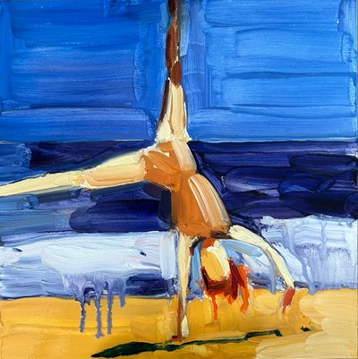zonder titel, 06/03/2024 ( olieverf op gesso) door Barbara Hoogeweegen
