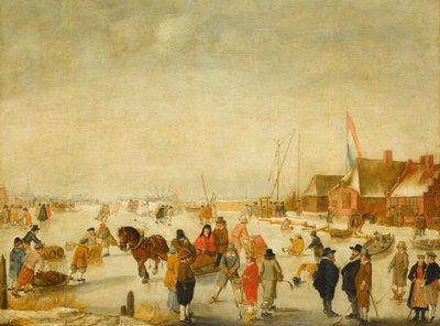 Genieten van het IJs door Barend Avercamp