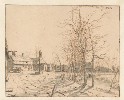 Gezicht op Gemert, Noord-Brabant door Barend Klotz (attributed to)