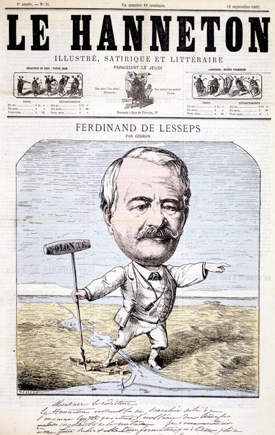 Ferdinand de Lesseps - door Gédéon, in 