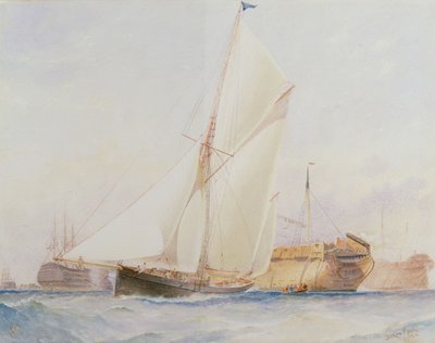 Zeiljacht DIONE, Plymouth door Barlow Moore
