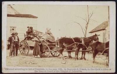 Vertrek uit het oude ouderlijk huis, Centreville, Virginia, 1862, uit Bradys Album Gallery, nr. 306 door Barnard and Gibson